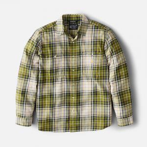 (107014) 라이트웨이트 플레이드 셔츠 DARK BRONZED GREEN (GL7)